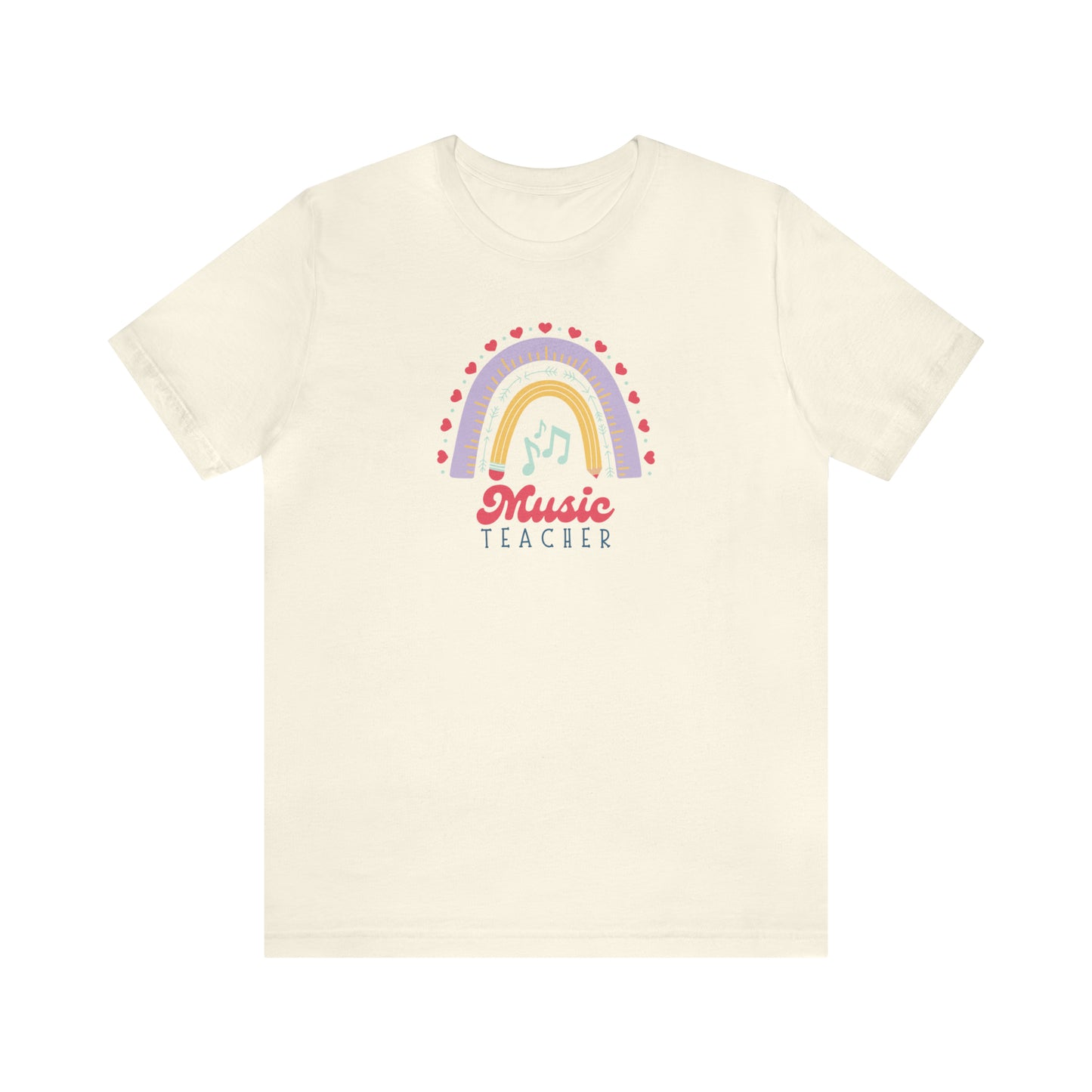 Music Teacher Rainbow Tee