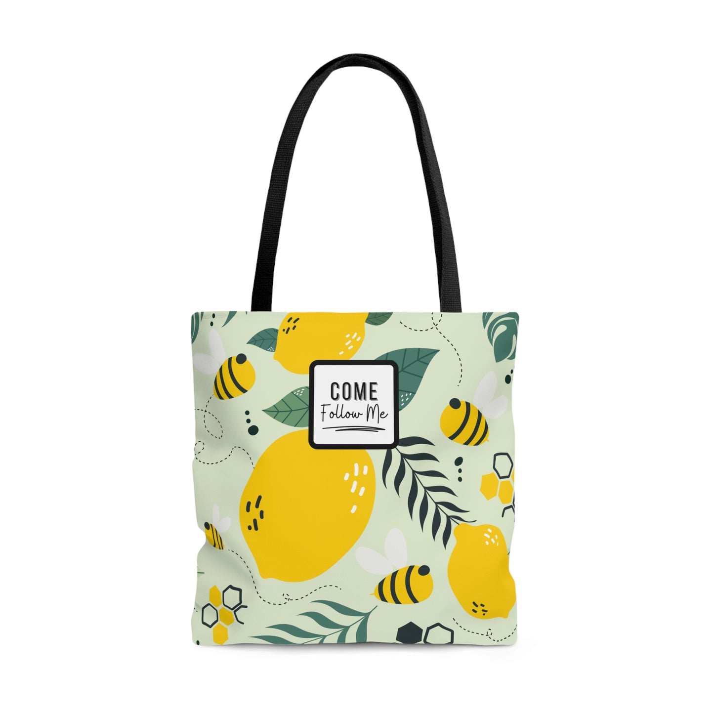 LDS Christian Scripture Church Tote Bag Bees Floral