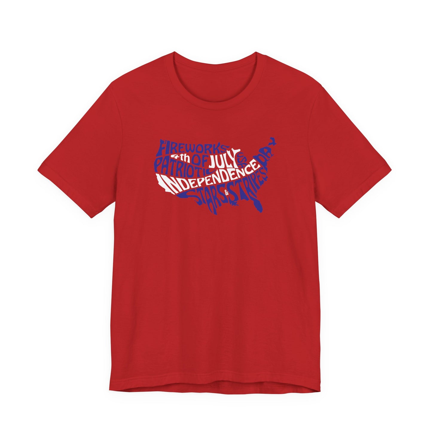Patriotic USA Word Bubble T-Shirt