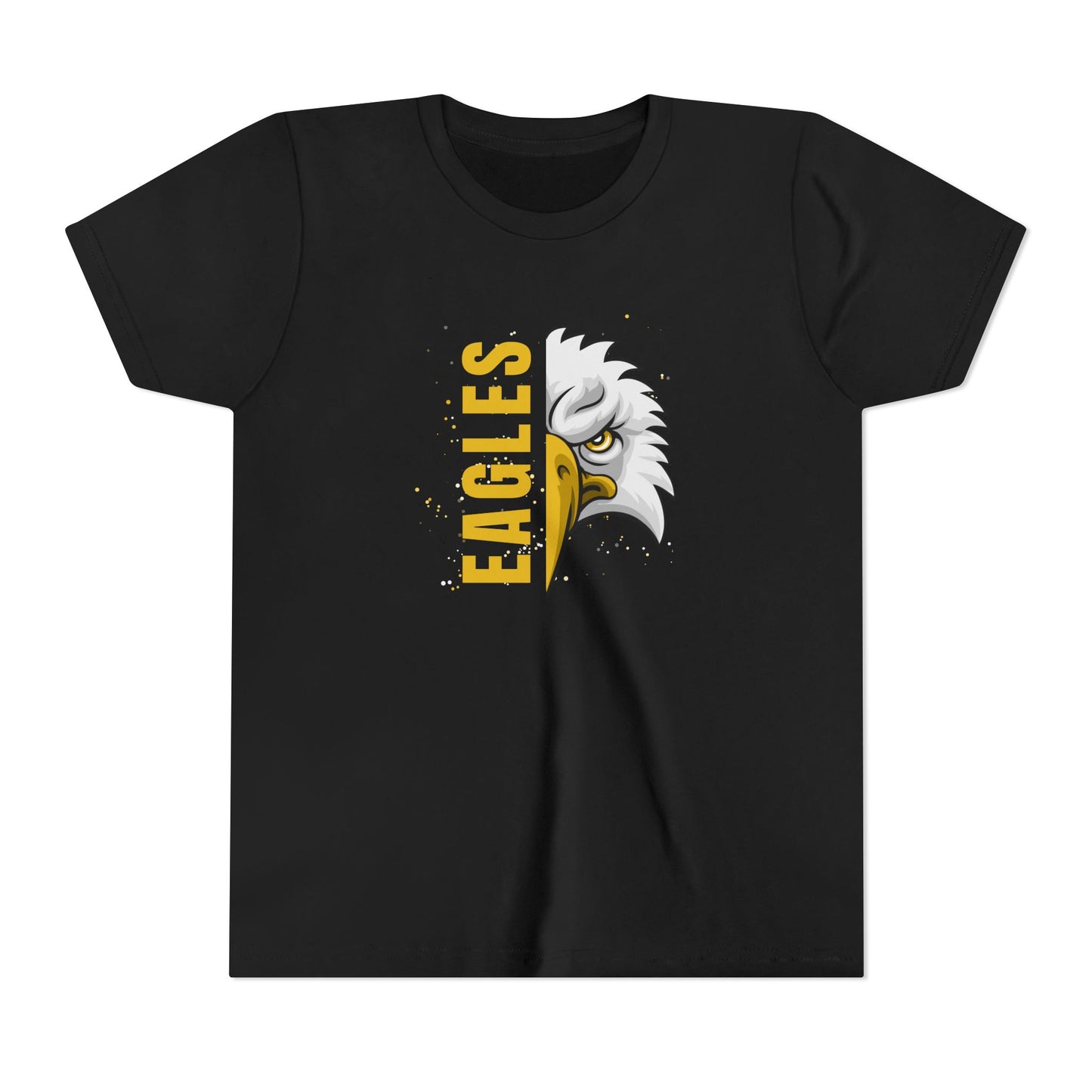Youth Short Sleeve T-Shirt - Team School Mascot Eagles Print