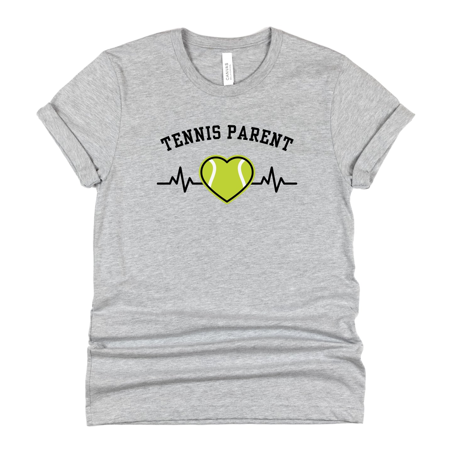 Tennis Parent Sports Heartbeat Shirt