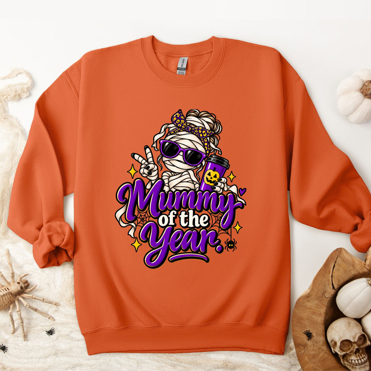 Halloween Mummy of the Year Pullover Sweatshirt