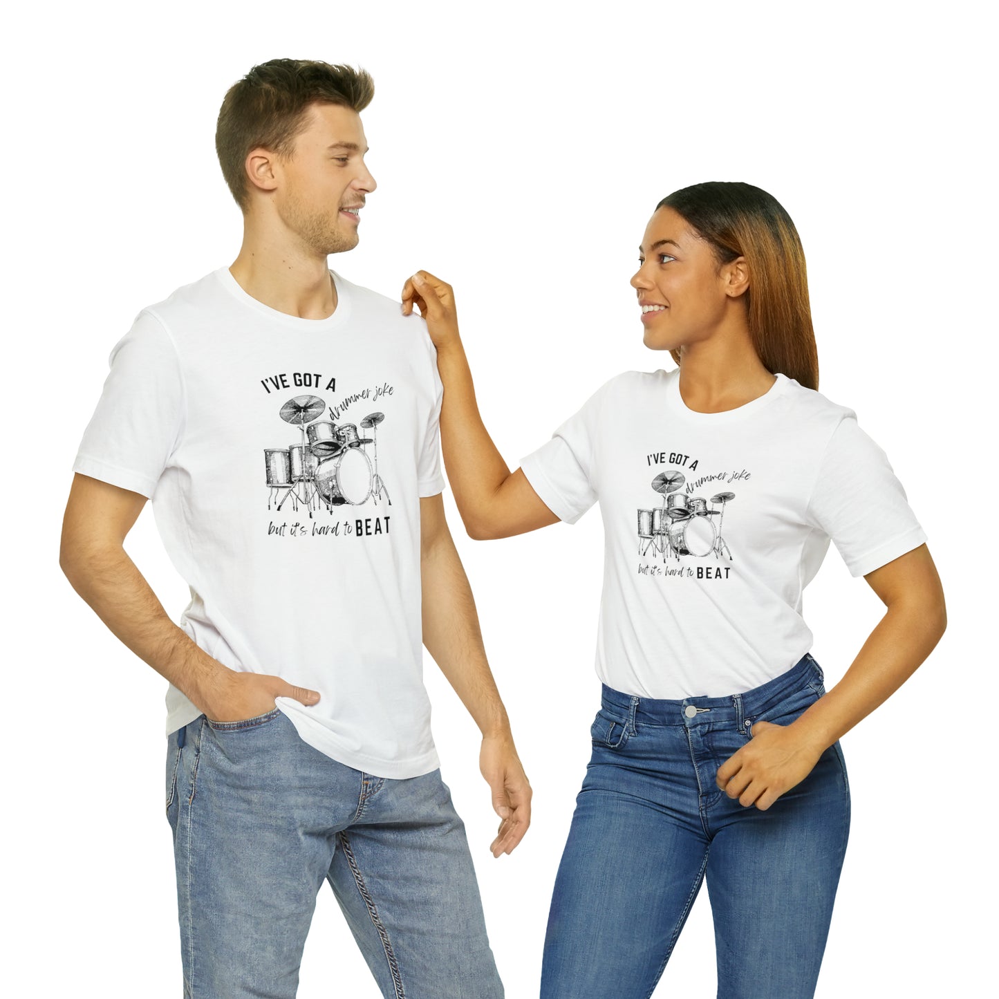 Music Joke Drummer Tee Light Colors