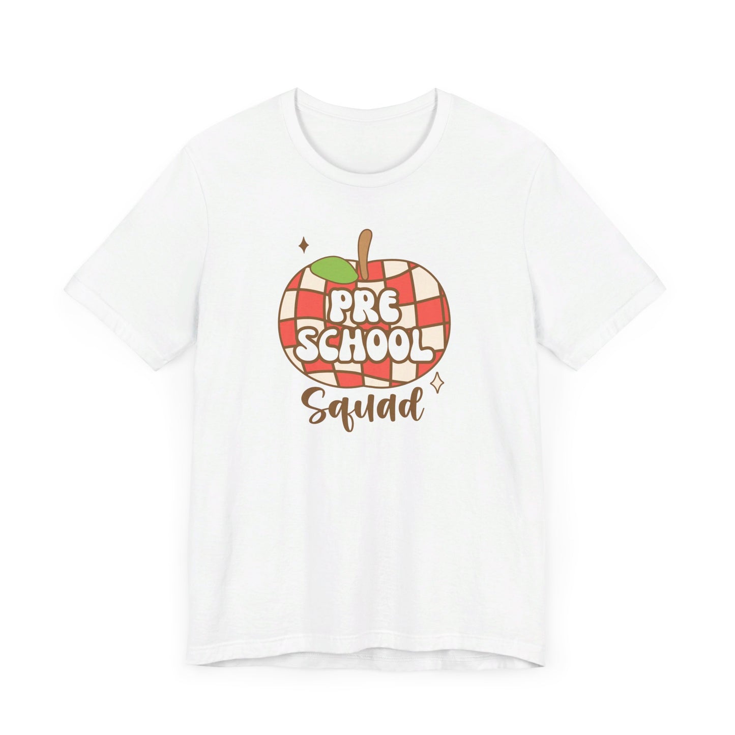 School Preschool Squad Retro Apple Tee