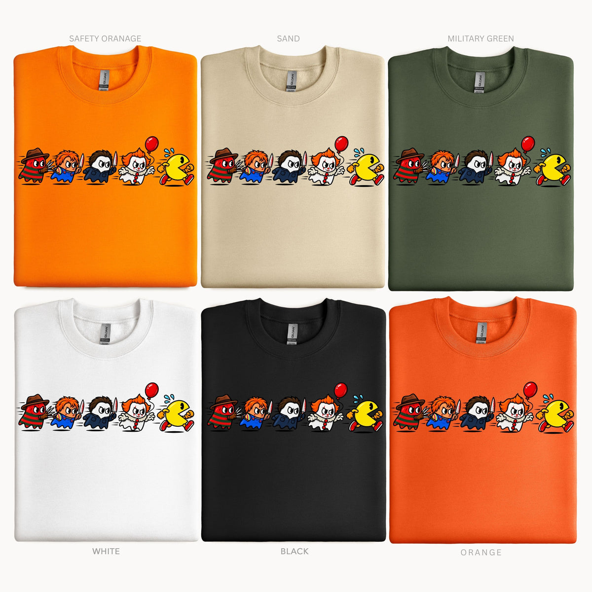 Halloween Villain Ghost PACMAN Pullover Sweatshirt