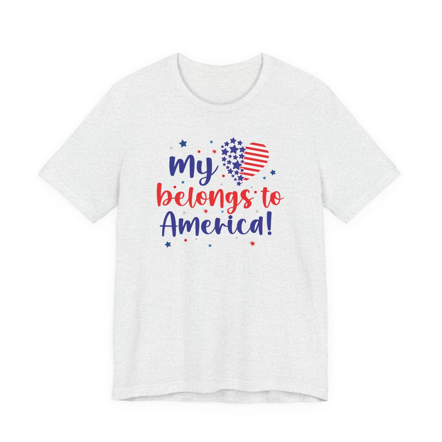 Patriotic My Heart Belongs to America T-Shirt