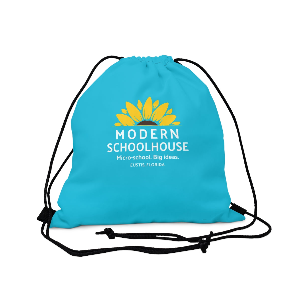 Modern Schoolhouse Outdoor Drawstring Bag