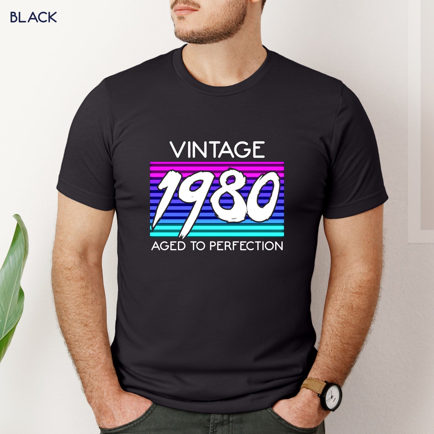 Retro 1980s inspired Birthday Shirt Customizable