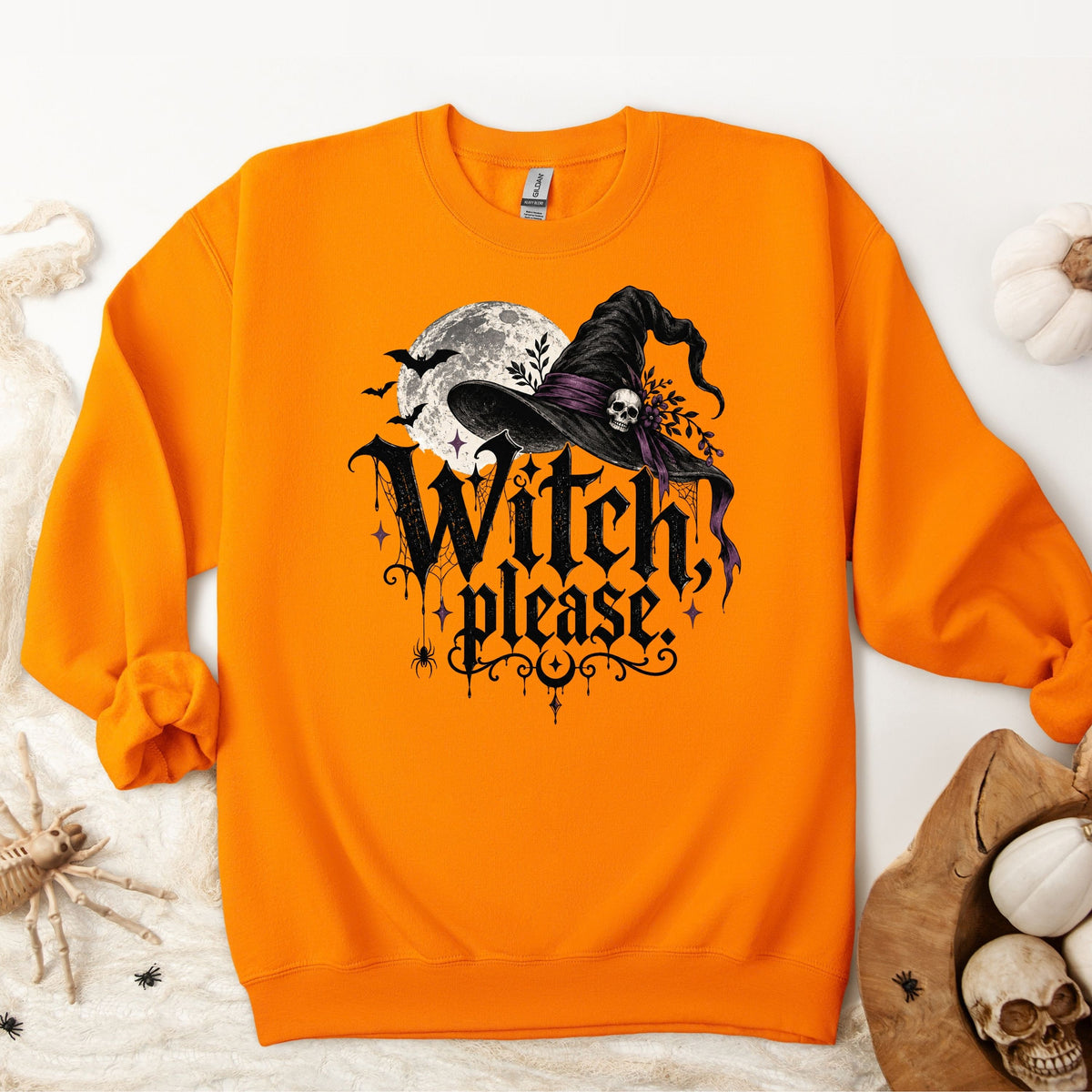 Halloween Witch Please Gothic Pullover Sweatshirt