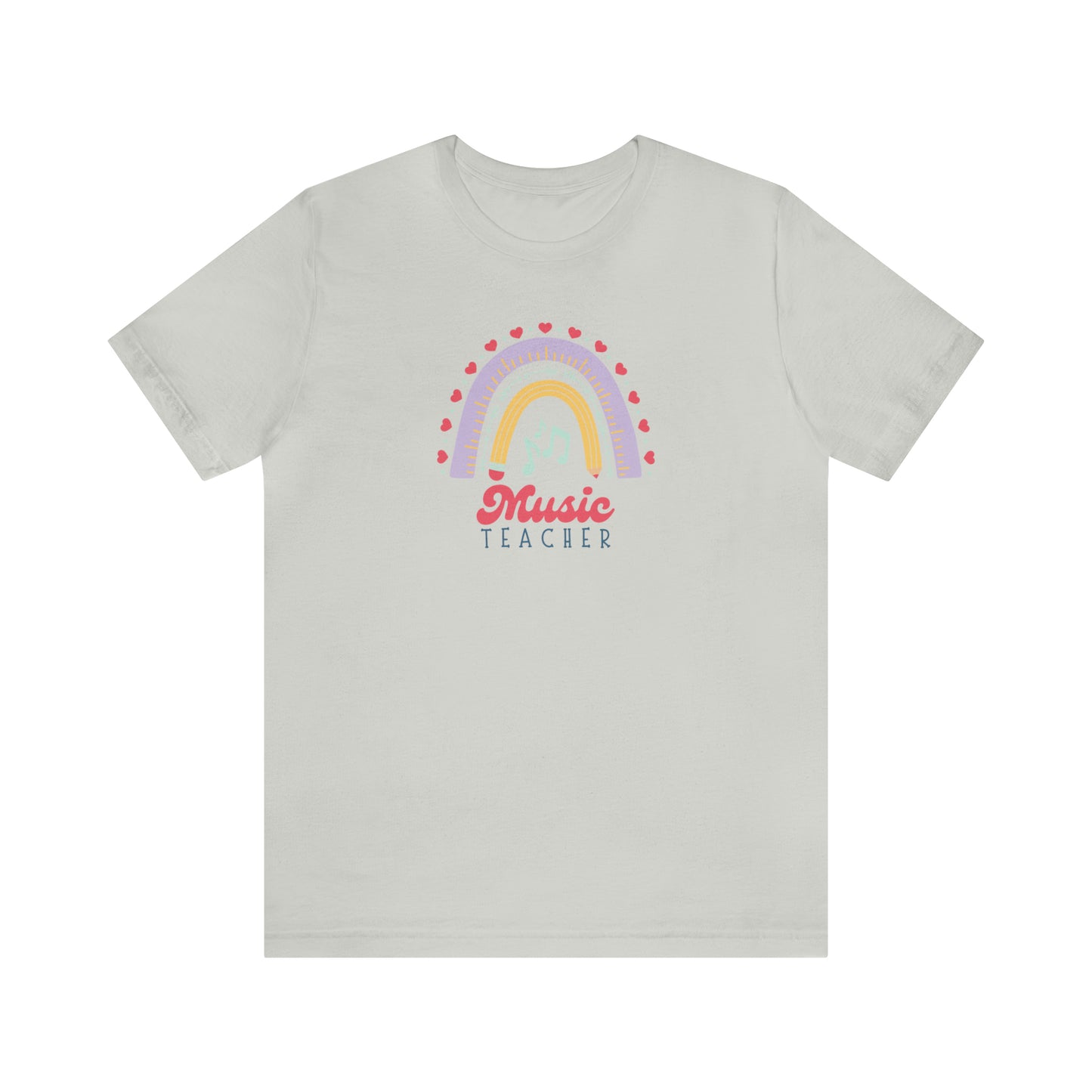 Music Teacher Rainbow Tee