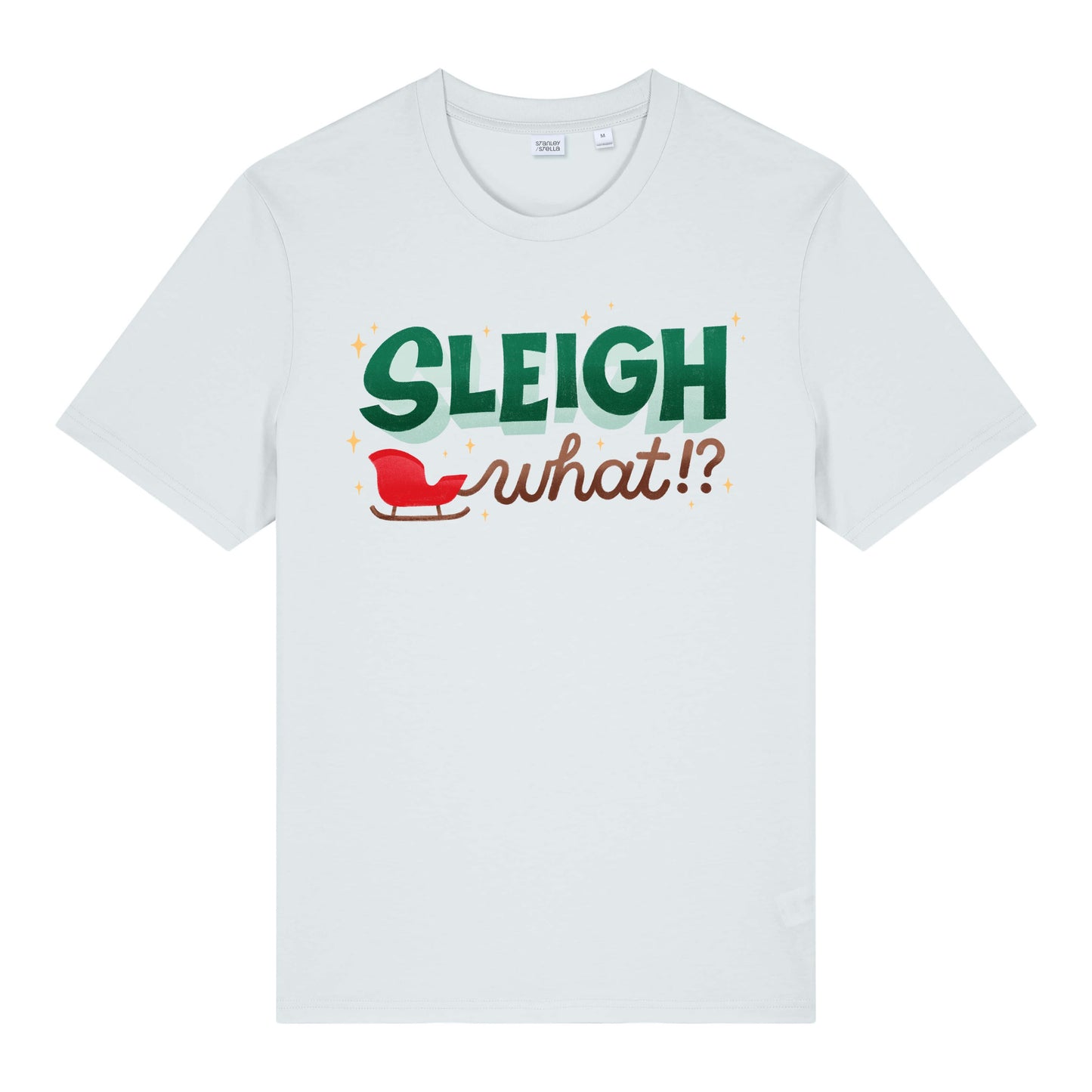 Christmas Unisex Sleigh What? Midweight Tee