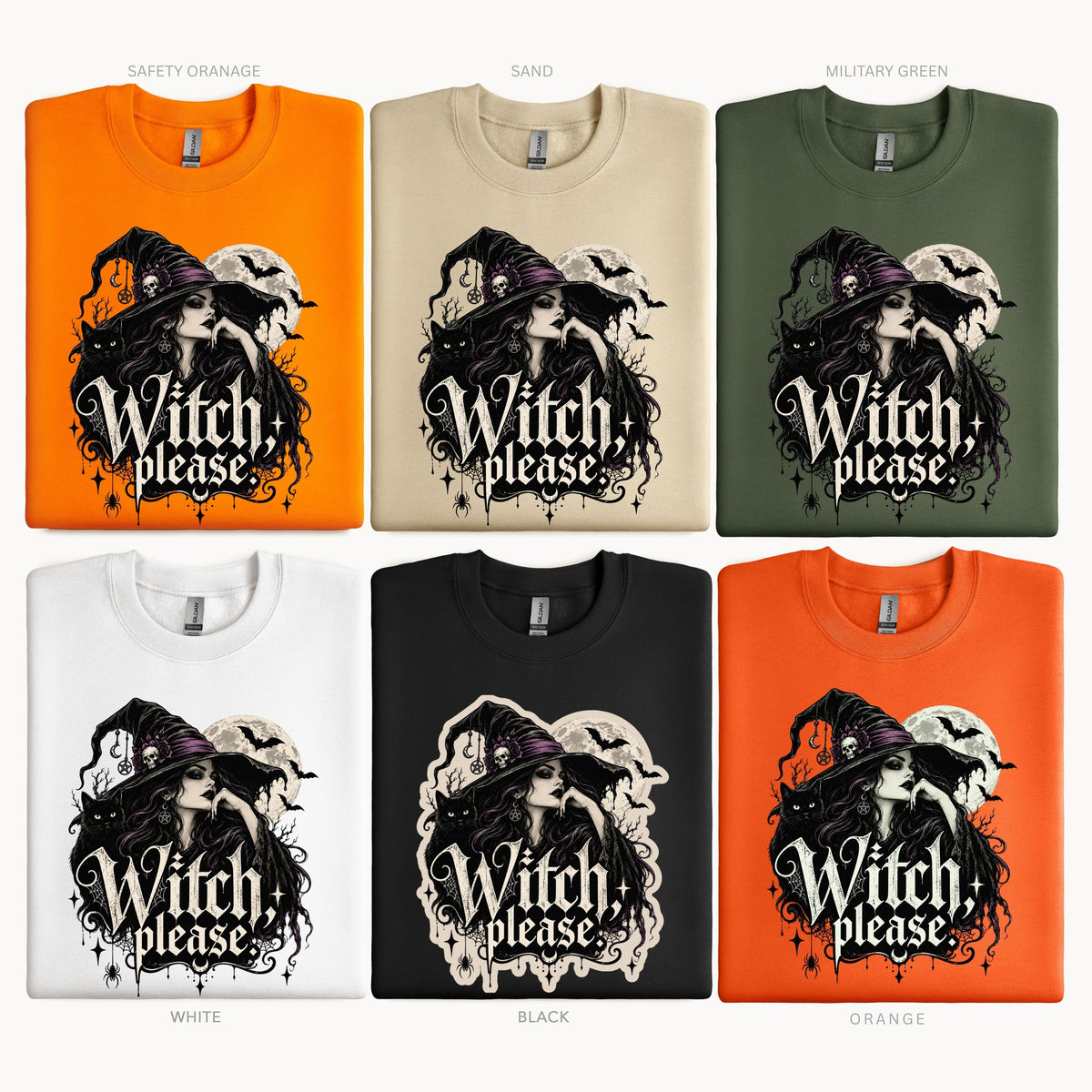 Halloween Witch Please Gothic 2 Pullover Sweatshirt
