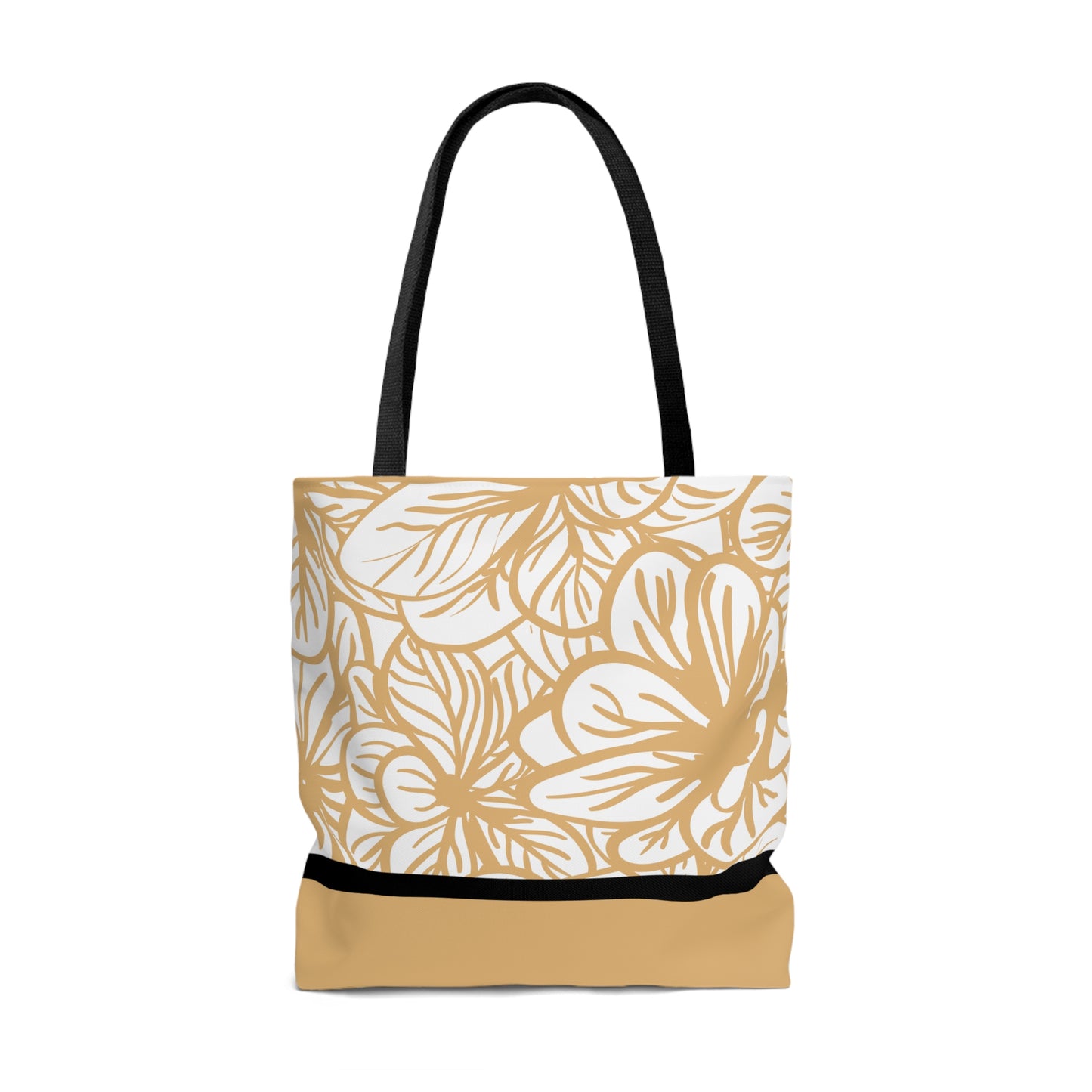 LDS Christian Scripture Church Tote Bag Mustard Floral