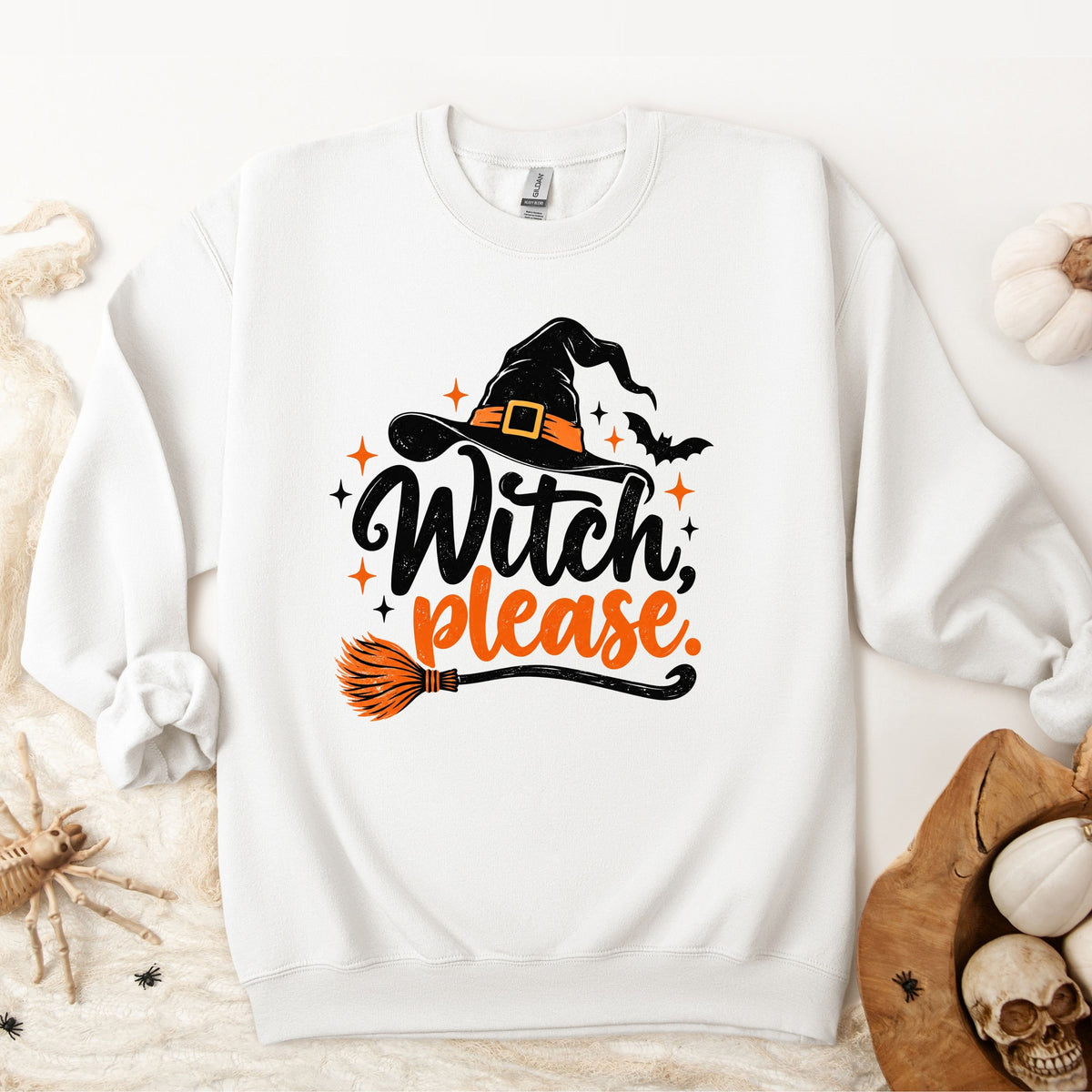Halloween Witch Please  Pullover Sweatshirt