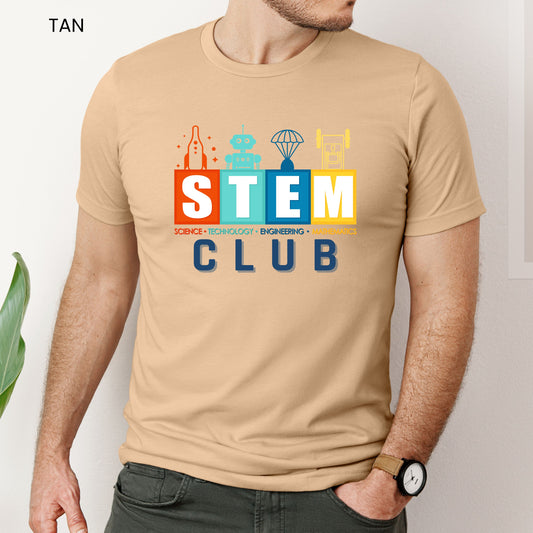 STEM Club Color Block 2 Adult and Youth Tee