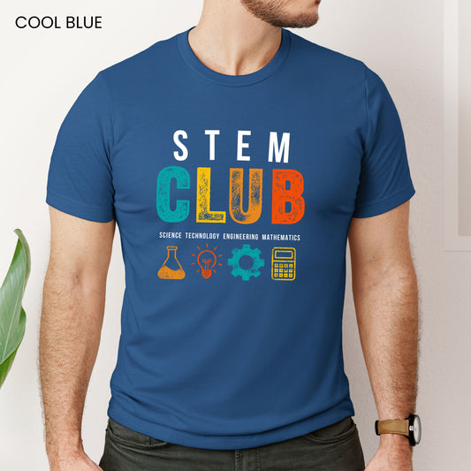 STEM Club Distressed Customizable Adult and Youth Tee