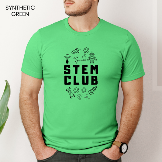 STEM Club Line Art Customizable Adult and Youth Tee
