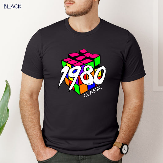 Classic Rubik's Cube inspired Birthday Shirt Customizable