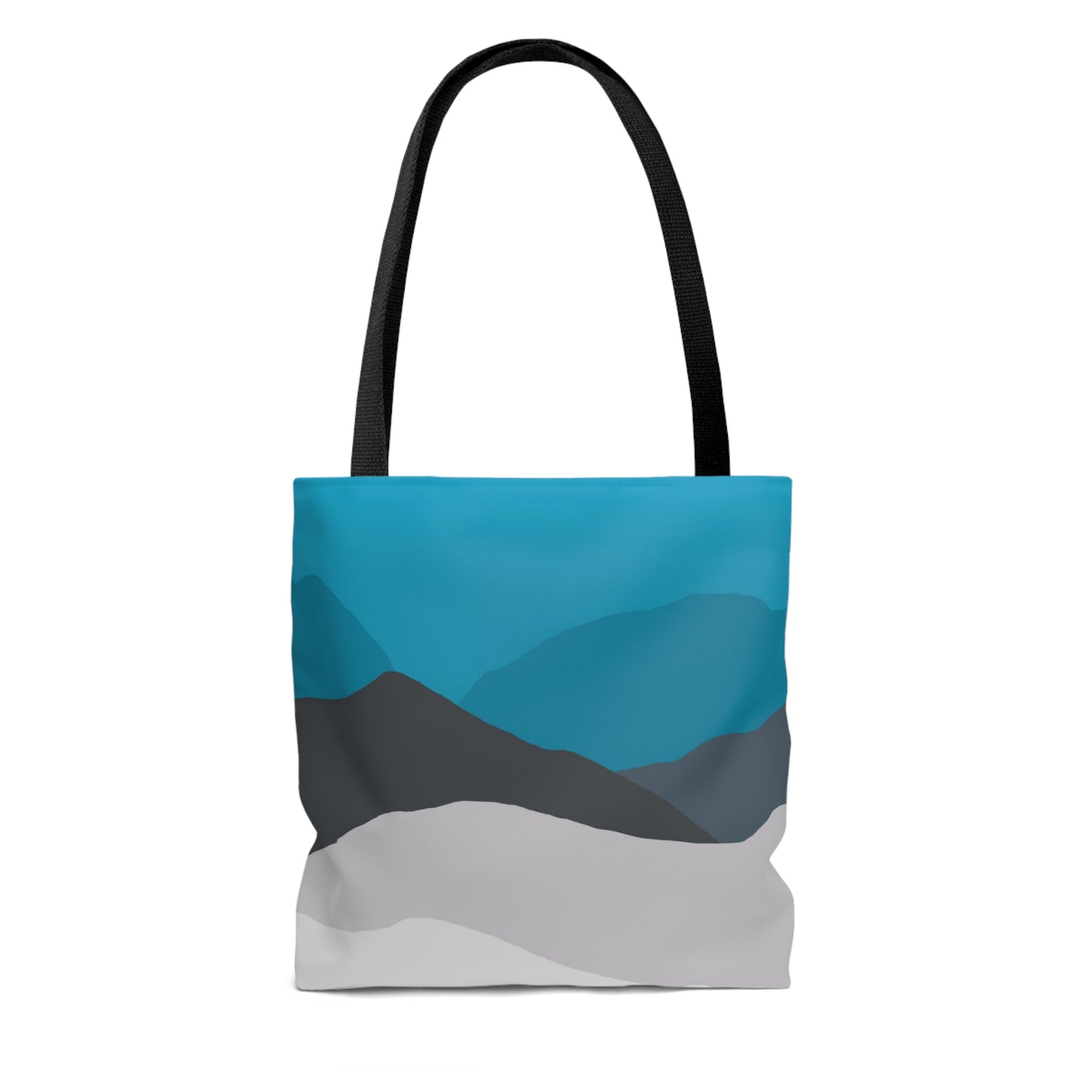 LDS Christian Scripture Church Tote Bag Blue Gray Landscape