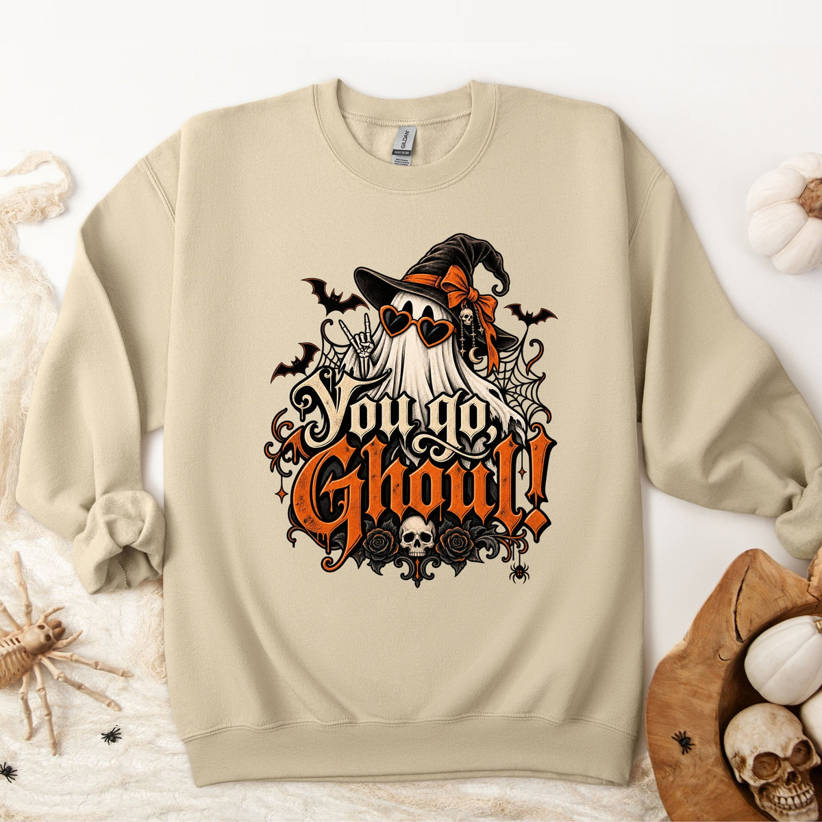 Halloween You Go Ghoul Gothic Pullover Sweatshirt