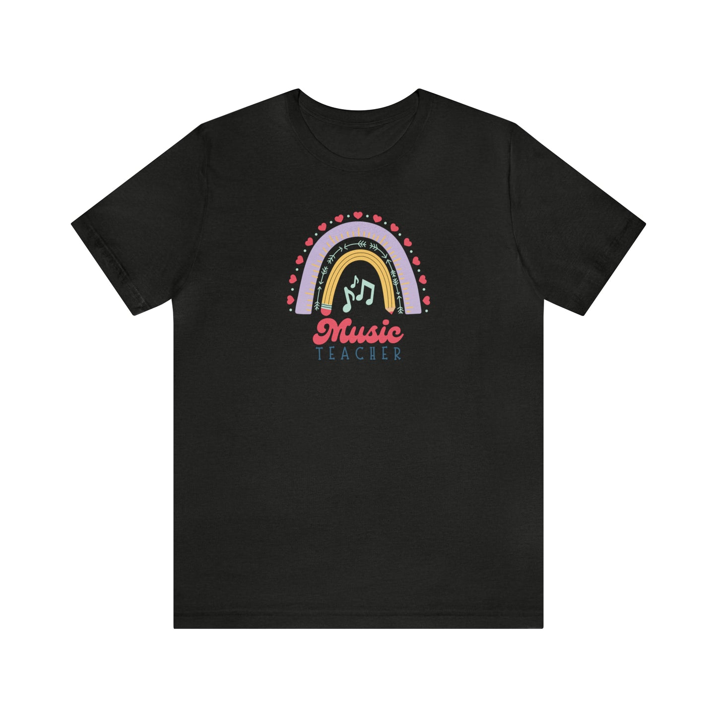 Music Teacher Rainbow Tee
