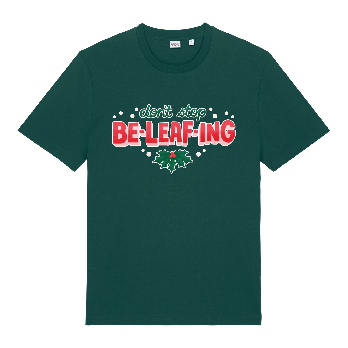 Christmas Unisex Don’t Stop Be-leafing Midweight  Tee