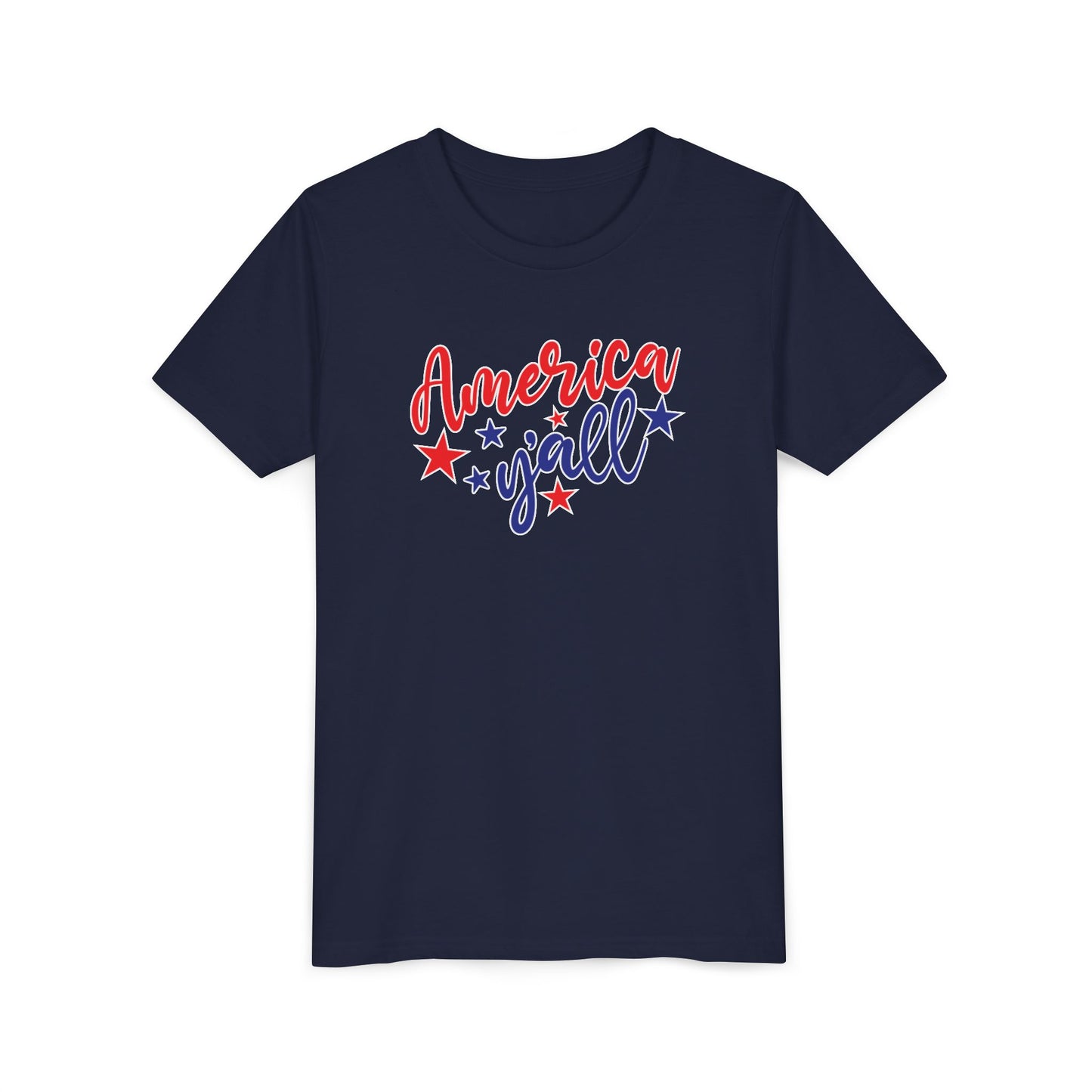 Patriotic America Y'all Youth Tee