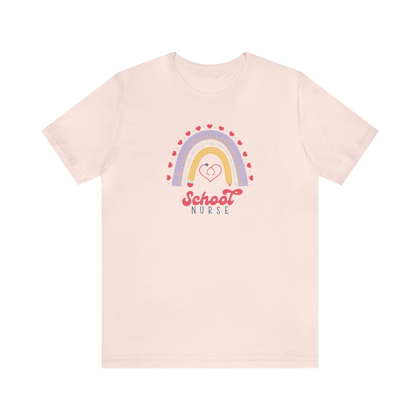 School Nurse Rainbow Tee