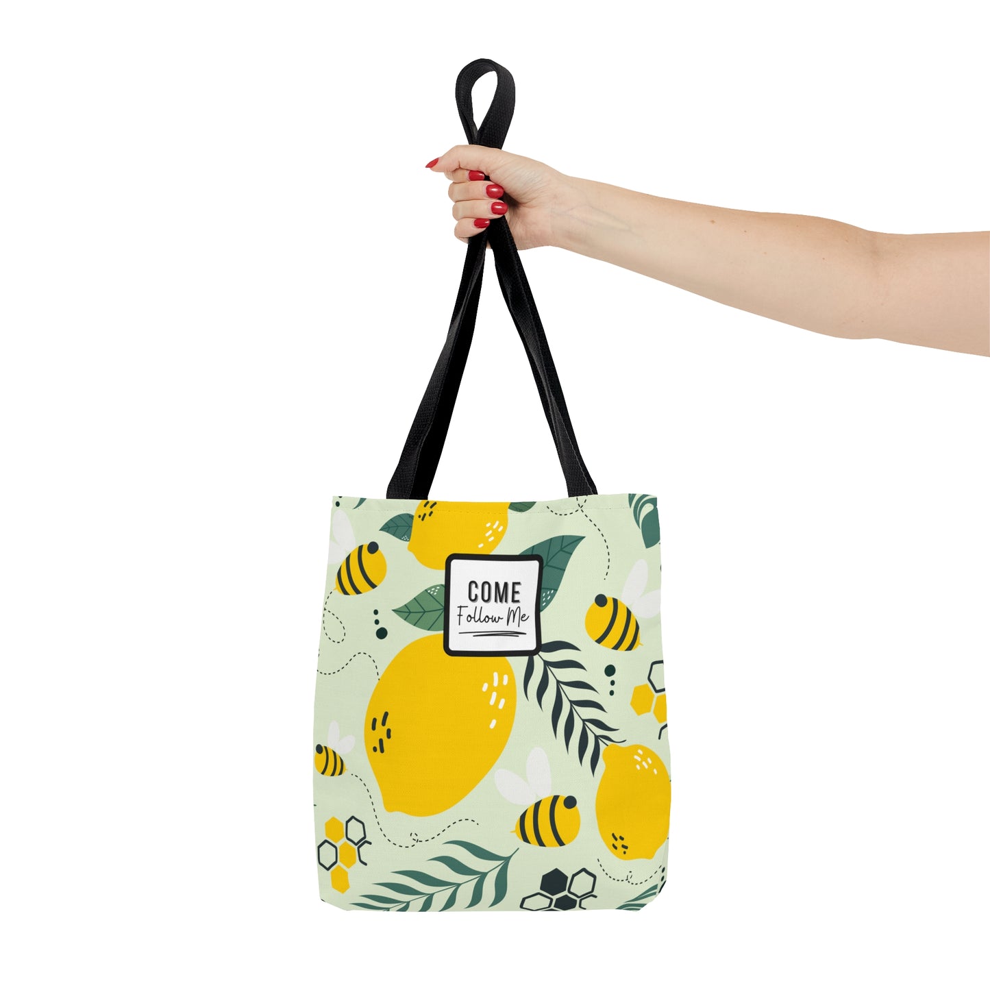 LDS Christian Scripture Church Tote Bag Bees Floral