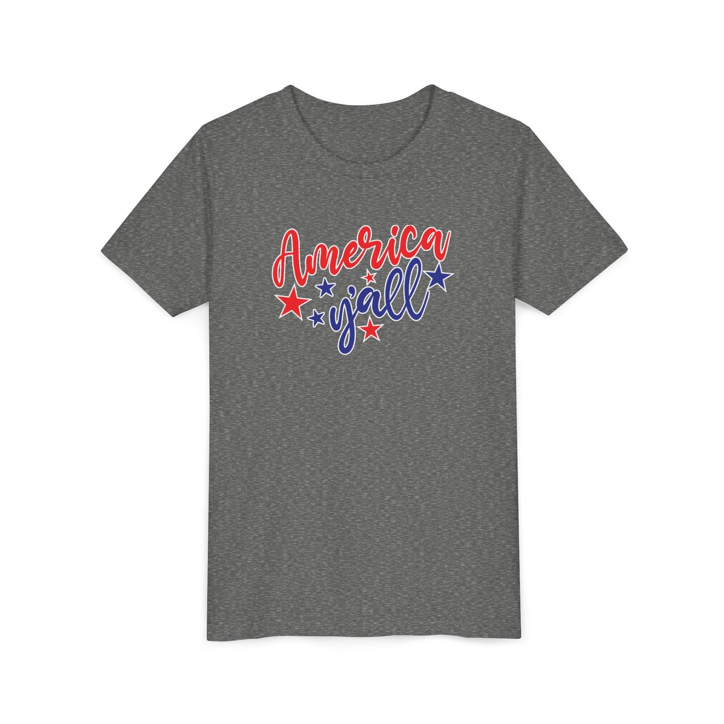 Patriotic America Y'all Youth Tee