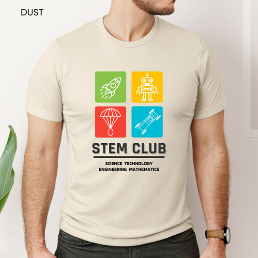 STEM Club Color Block Adult and Youth Tee