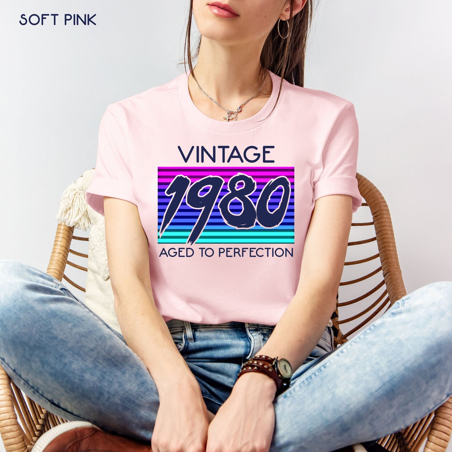 Retro 1980s inspired Birthday Shirt Customizable