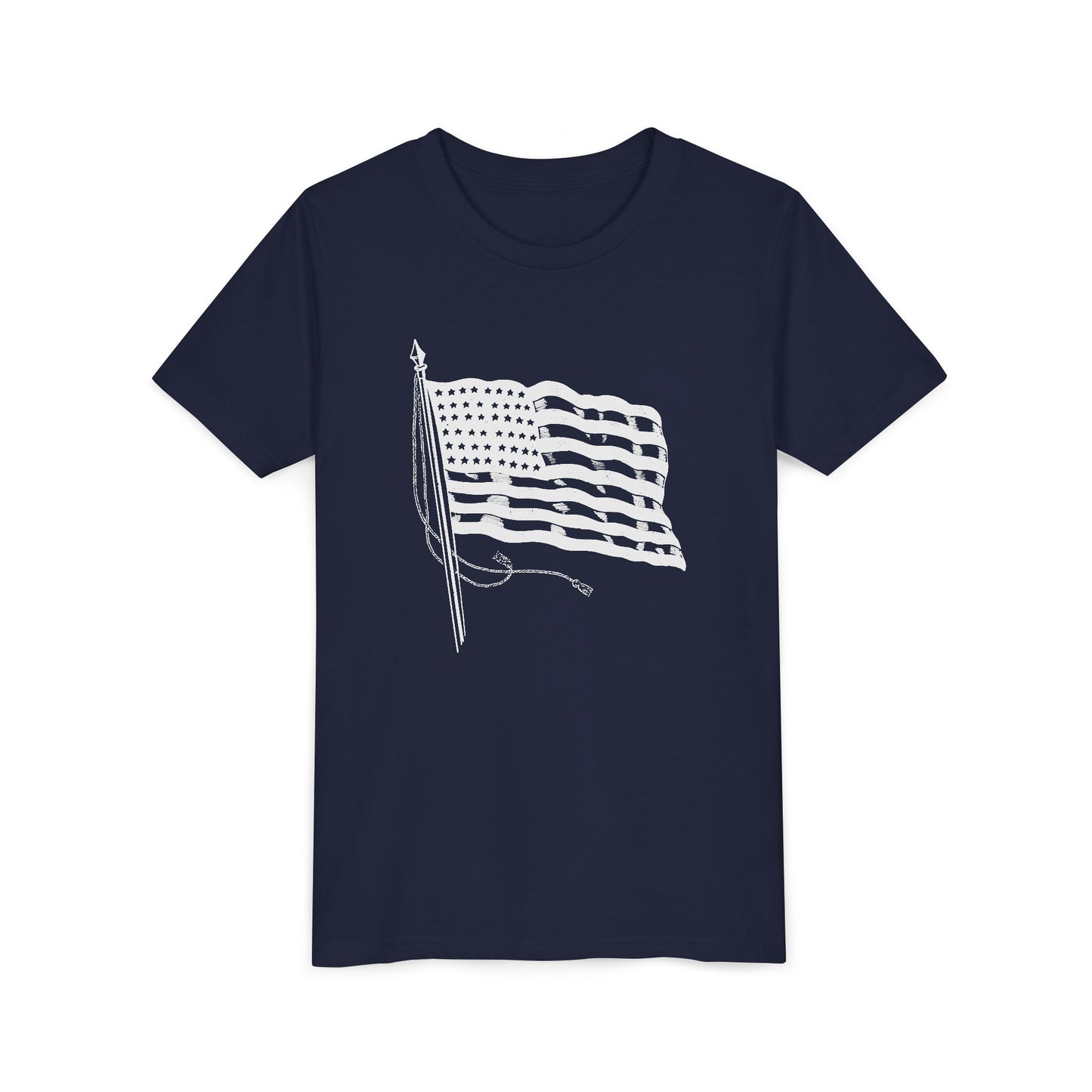 Patriotic American Flag Youth Tee