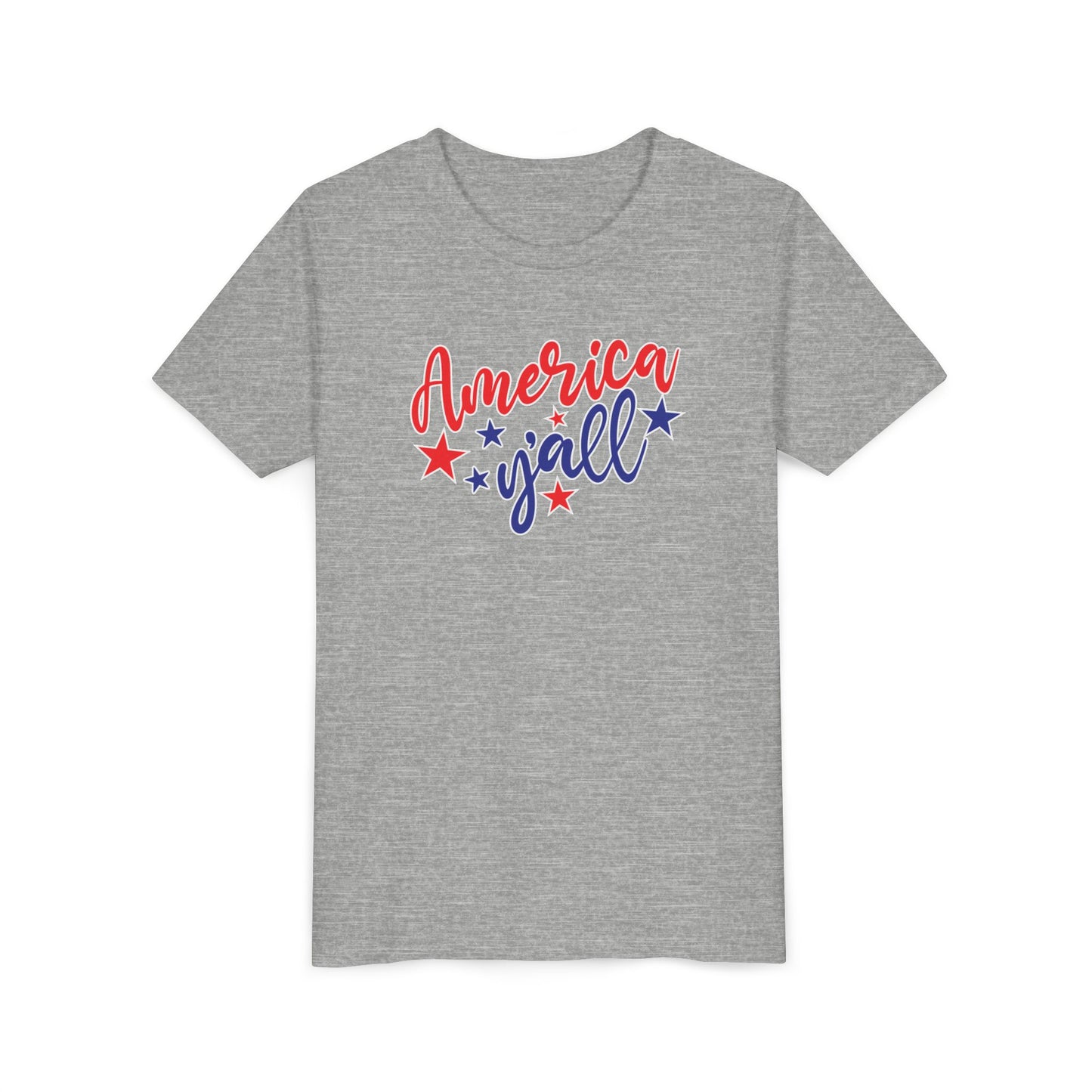 Patriotic America Y'all Youth Tee