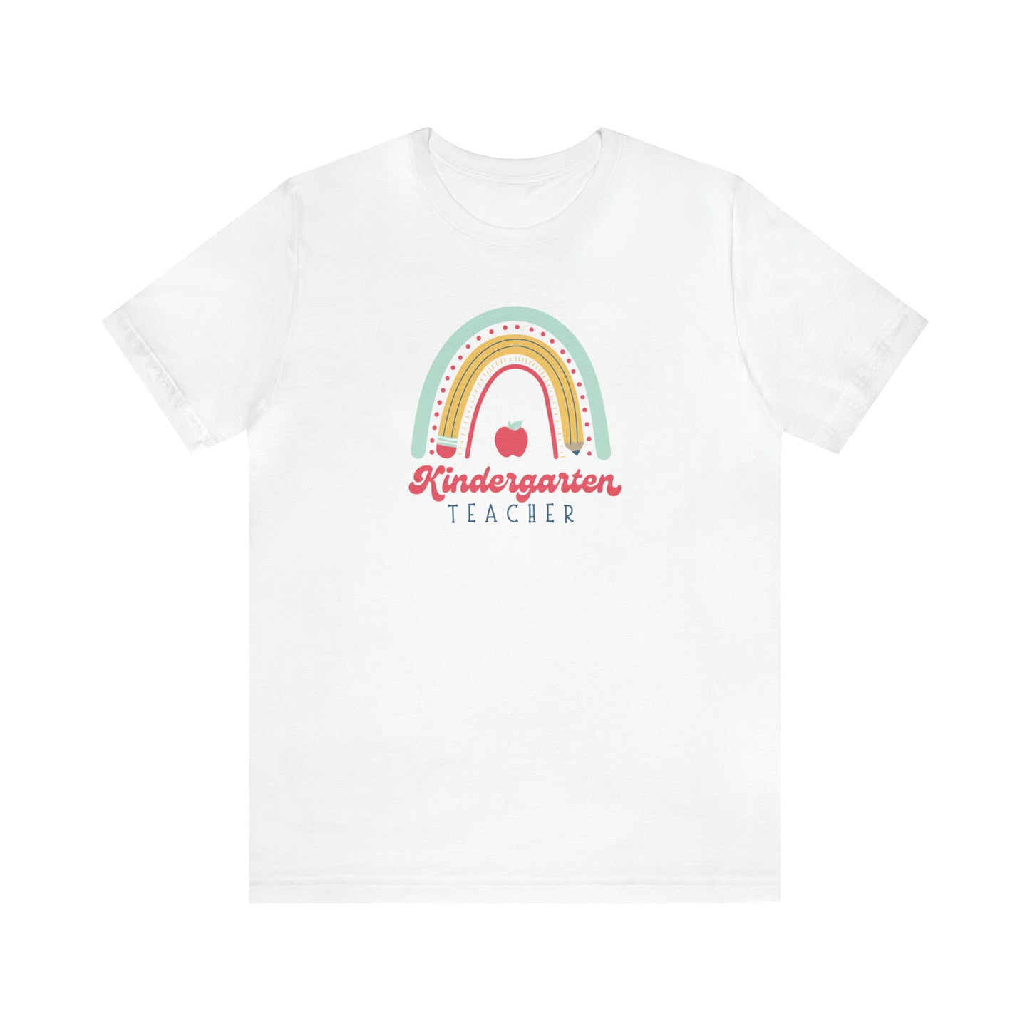 Kindergarten Teacher Rainbow Tee