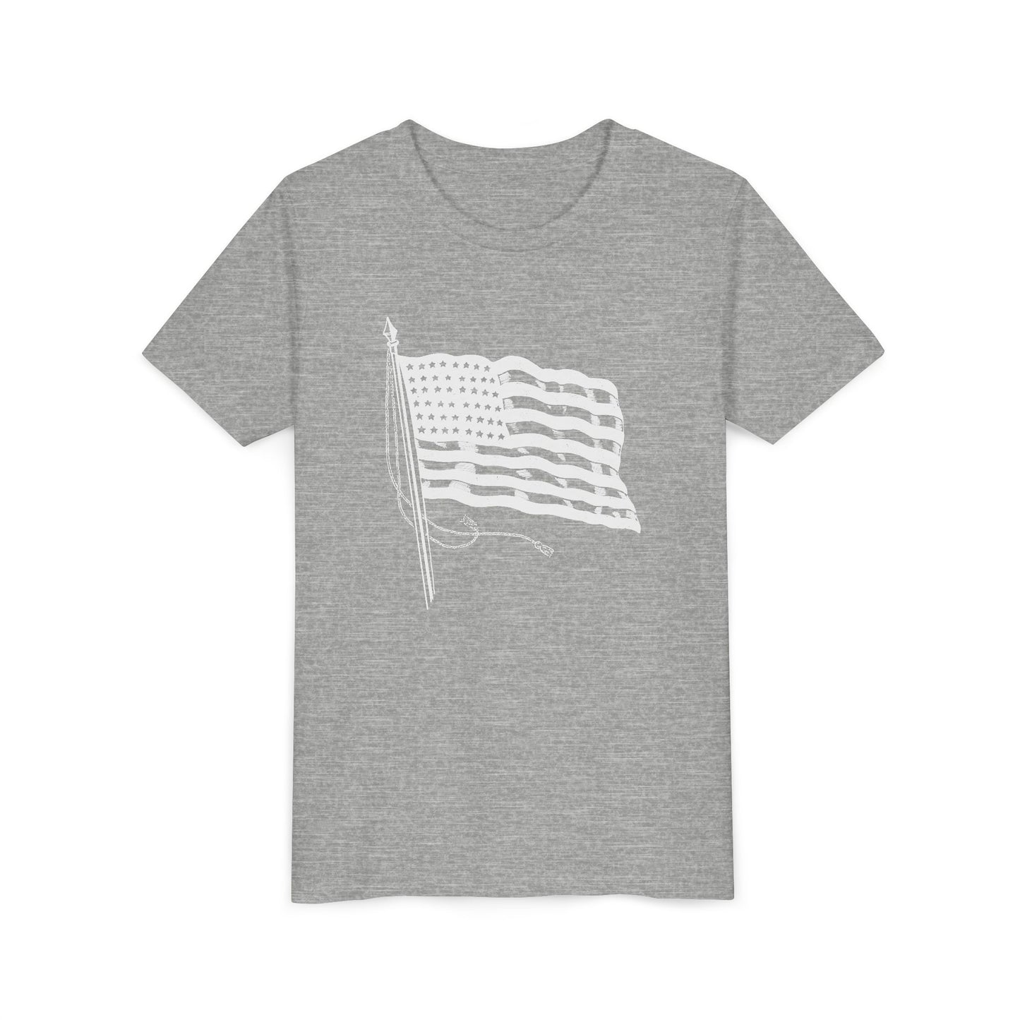 Patriotic American Flag Youth Tee