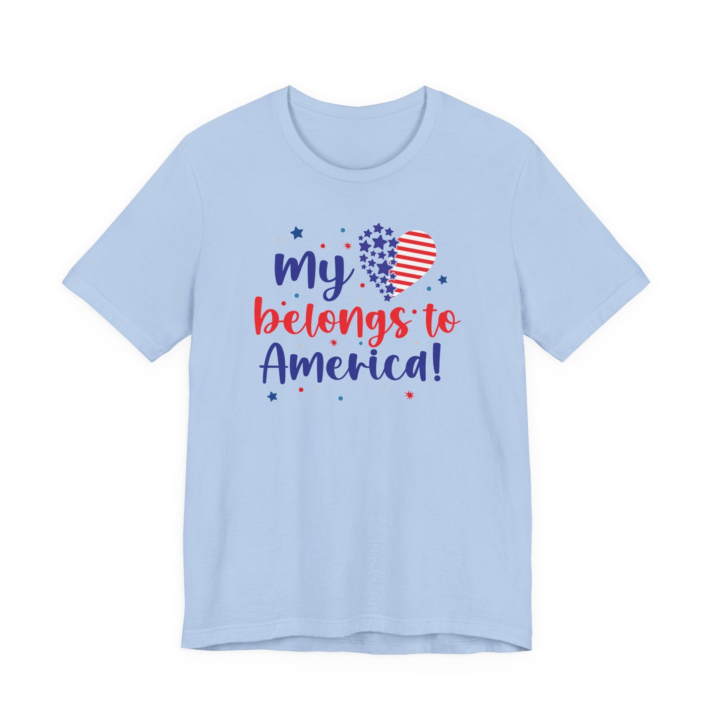 Patriotic My Heart Belongs to America T-Shirt