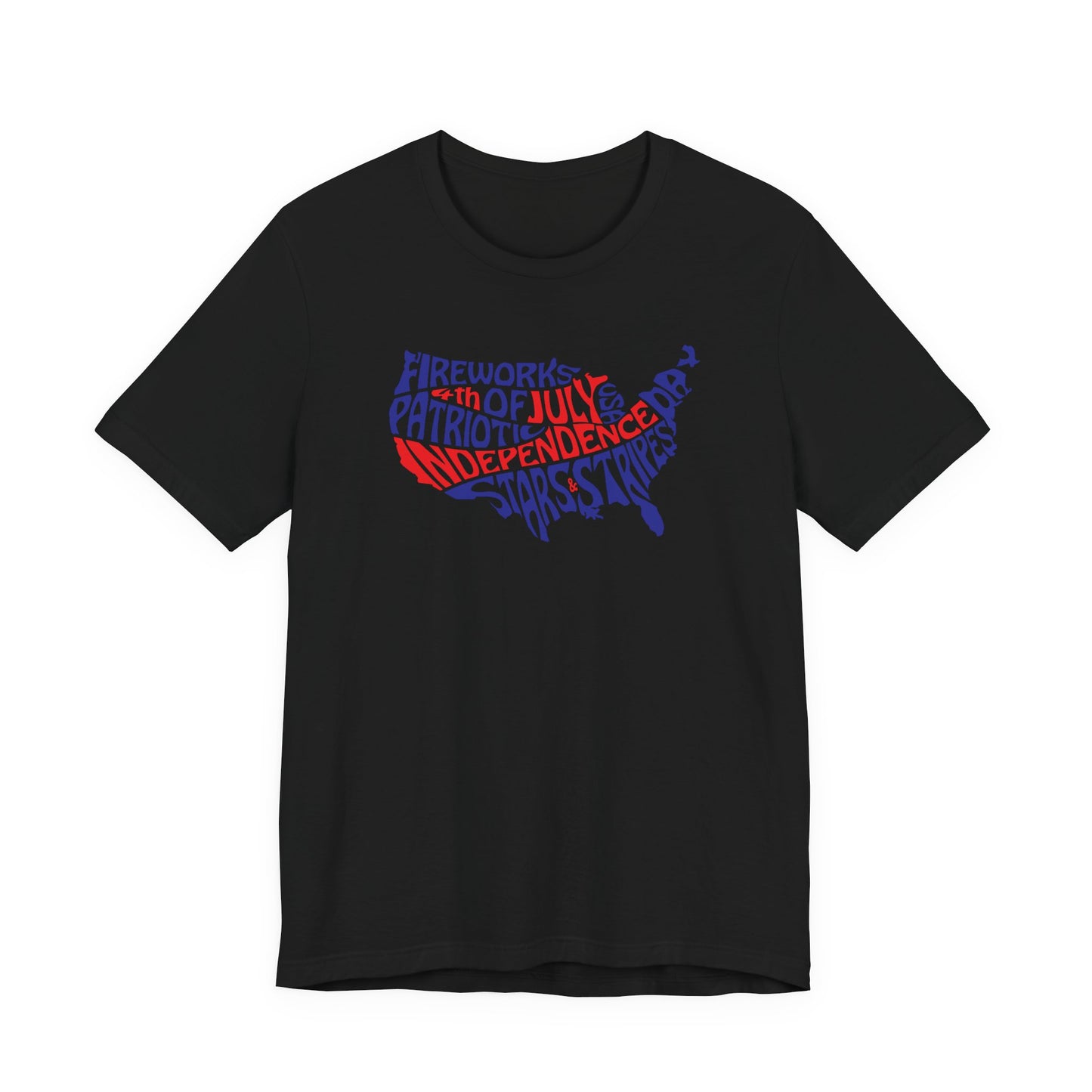 Patriotic USA Word Bubble T-Shirt