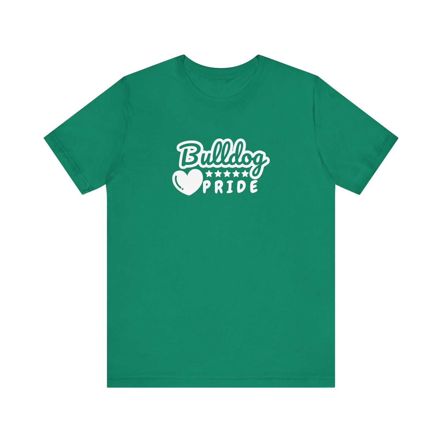 Team School Pride Bulldog Heart Tee