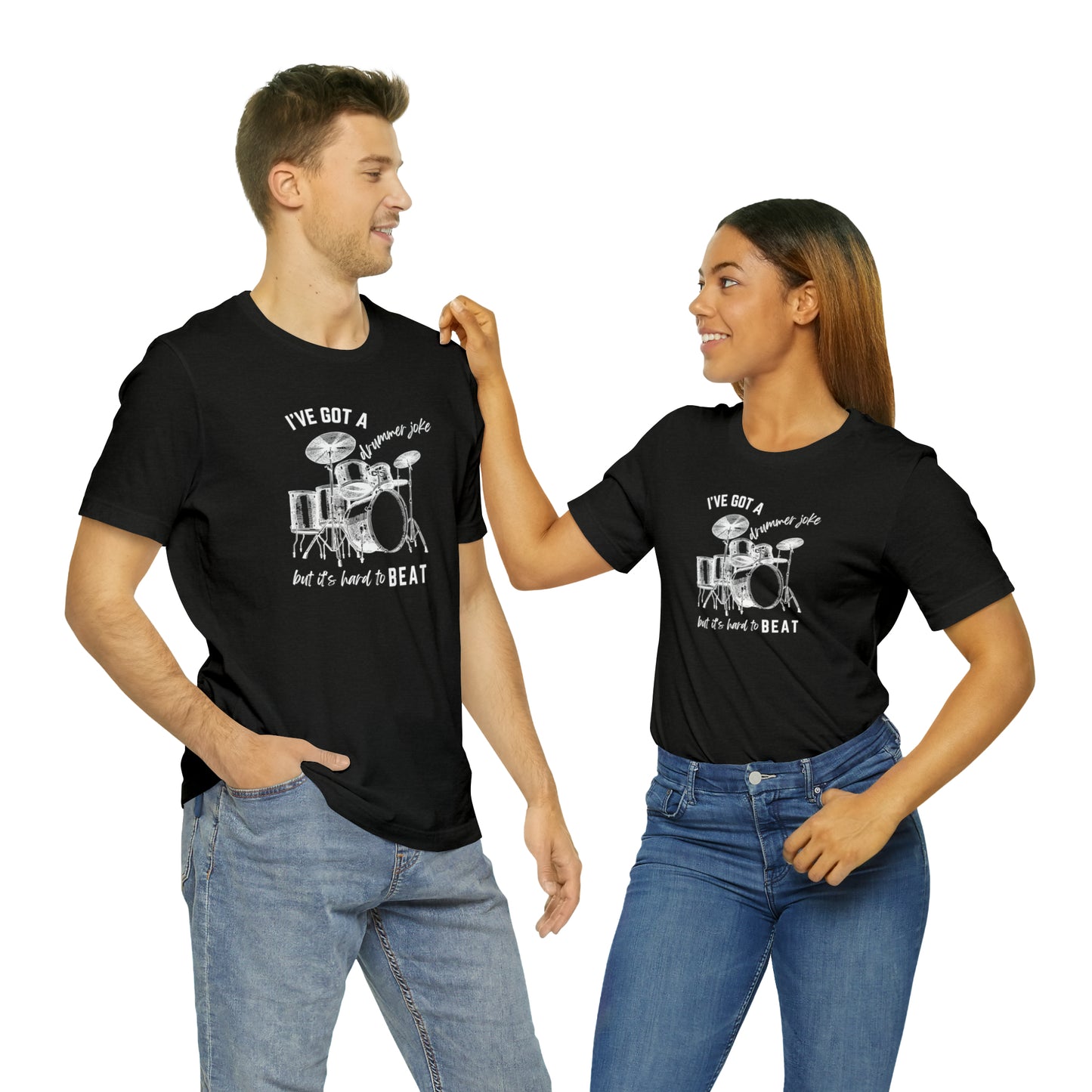 Music Joke Drummer Tee Dark Colors