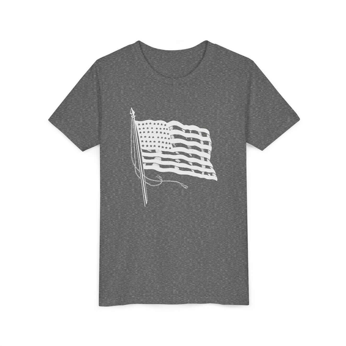 Patriotic American Flag Youth Tee