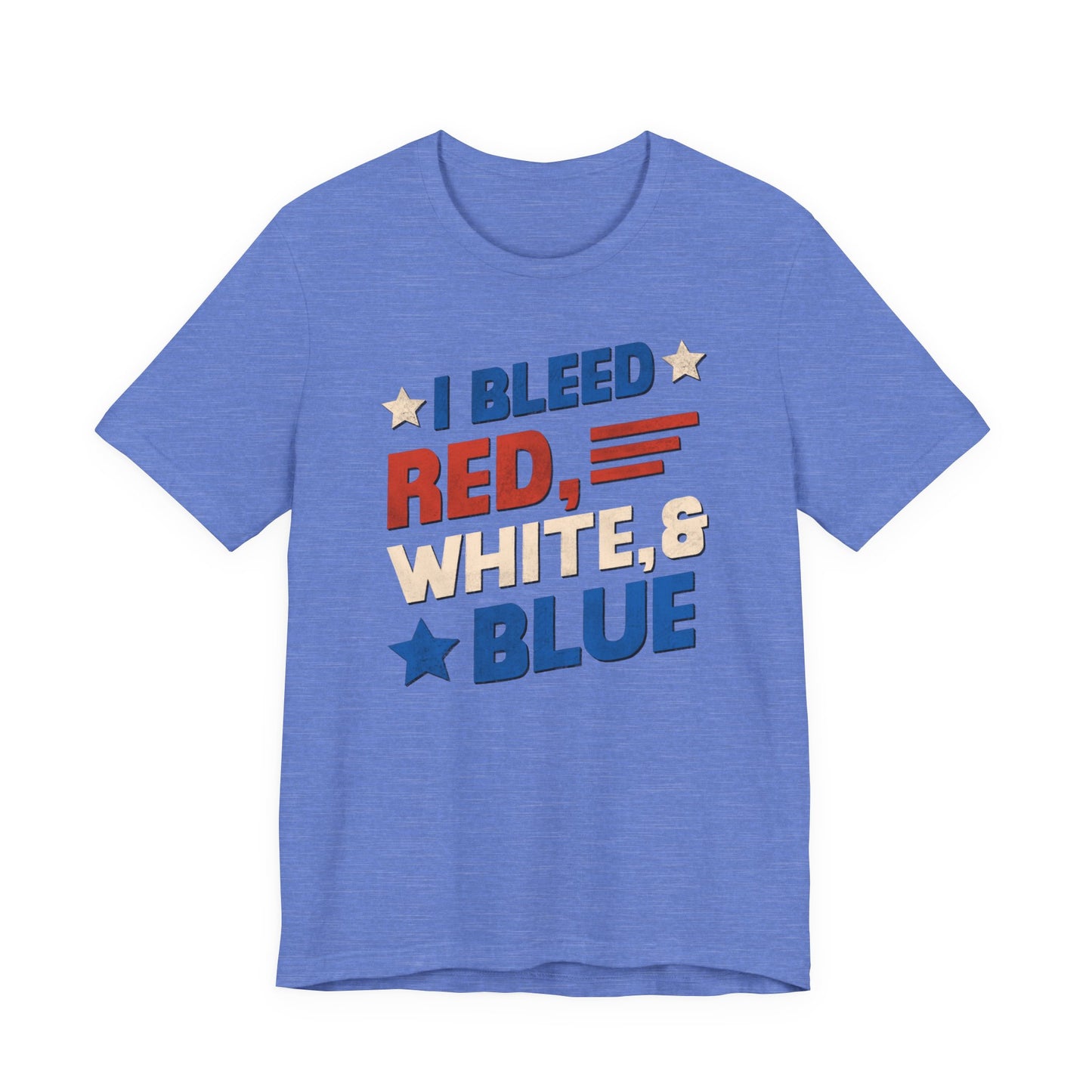 Patriotic "I Bleed Red White and Blue" T-Shirt