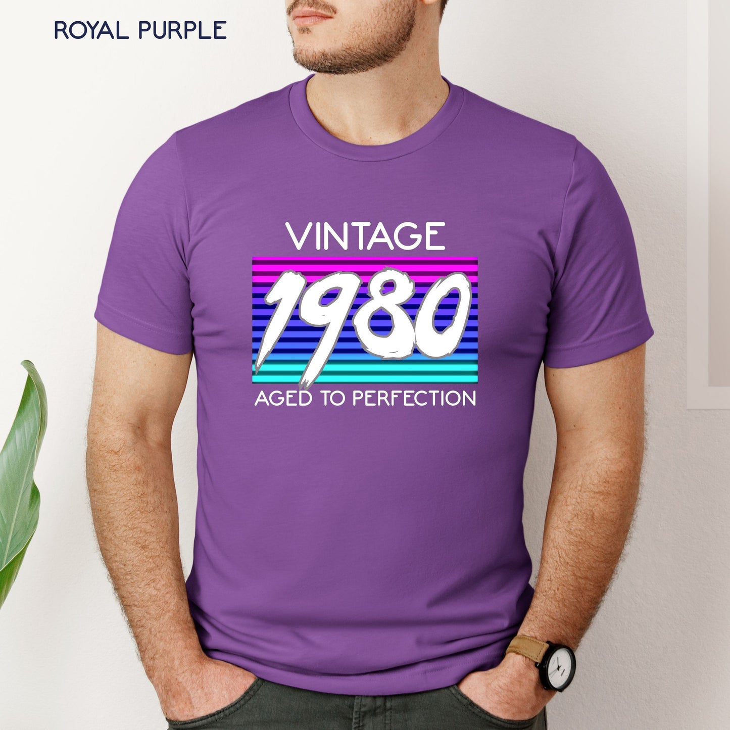 Retro 1980s inspired Birthday Shirt Customizable