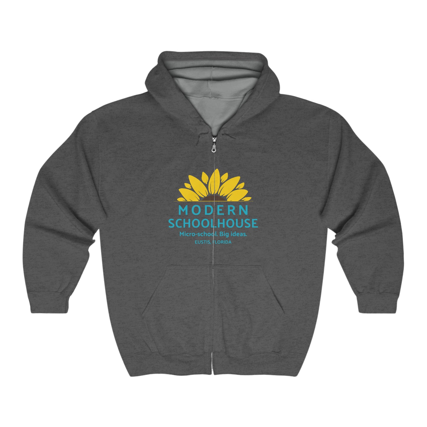 Modern Schoolhouse Unisex Zip Hooded Sweatshirt