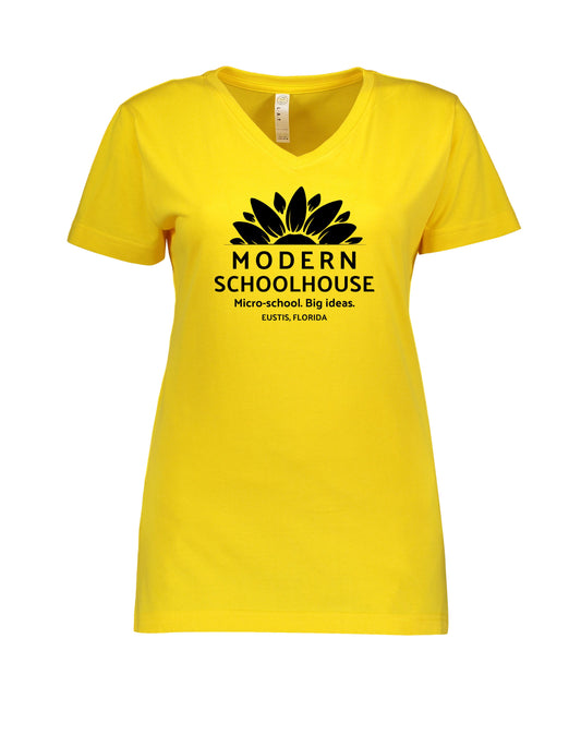 Modern Schoolhouse 2025 Community Sponsor Adult V Neck Tee