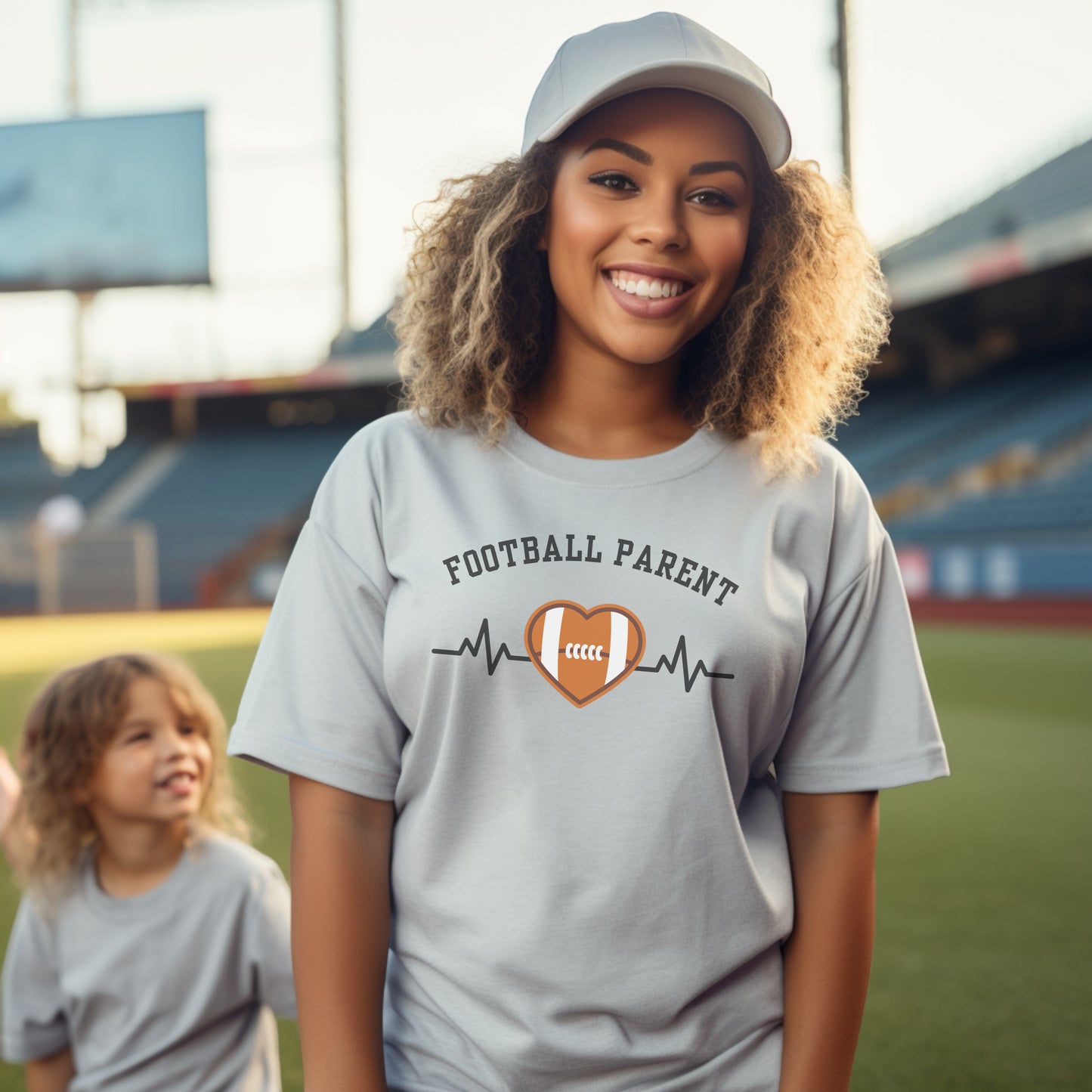 Football Parent Sports Heartbeat Shirt