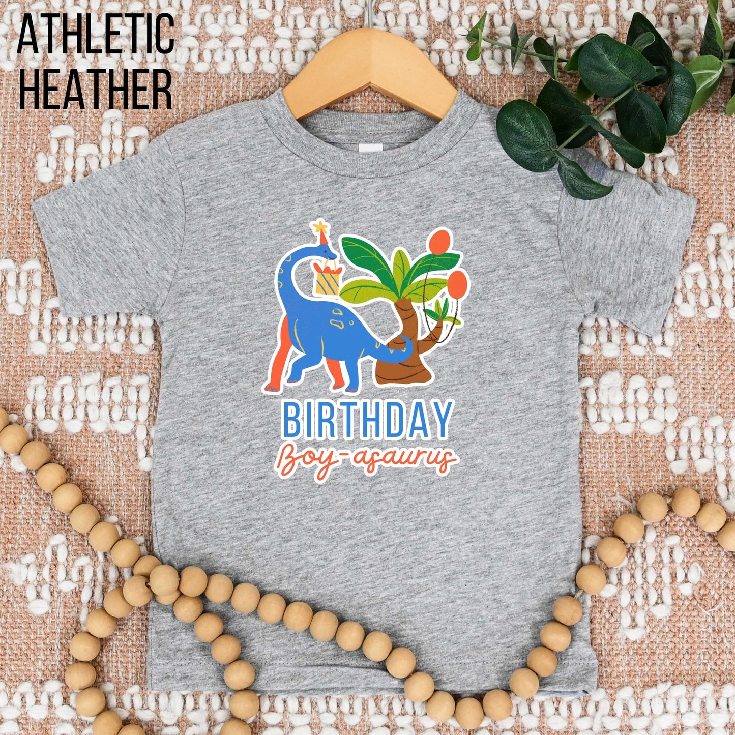 Birthday Boy Boyasaurus Youth Toddler Infant  Short Sleeve Tee
