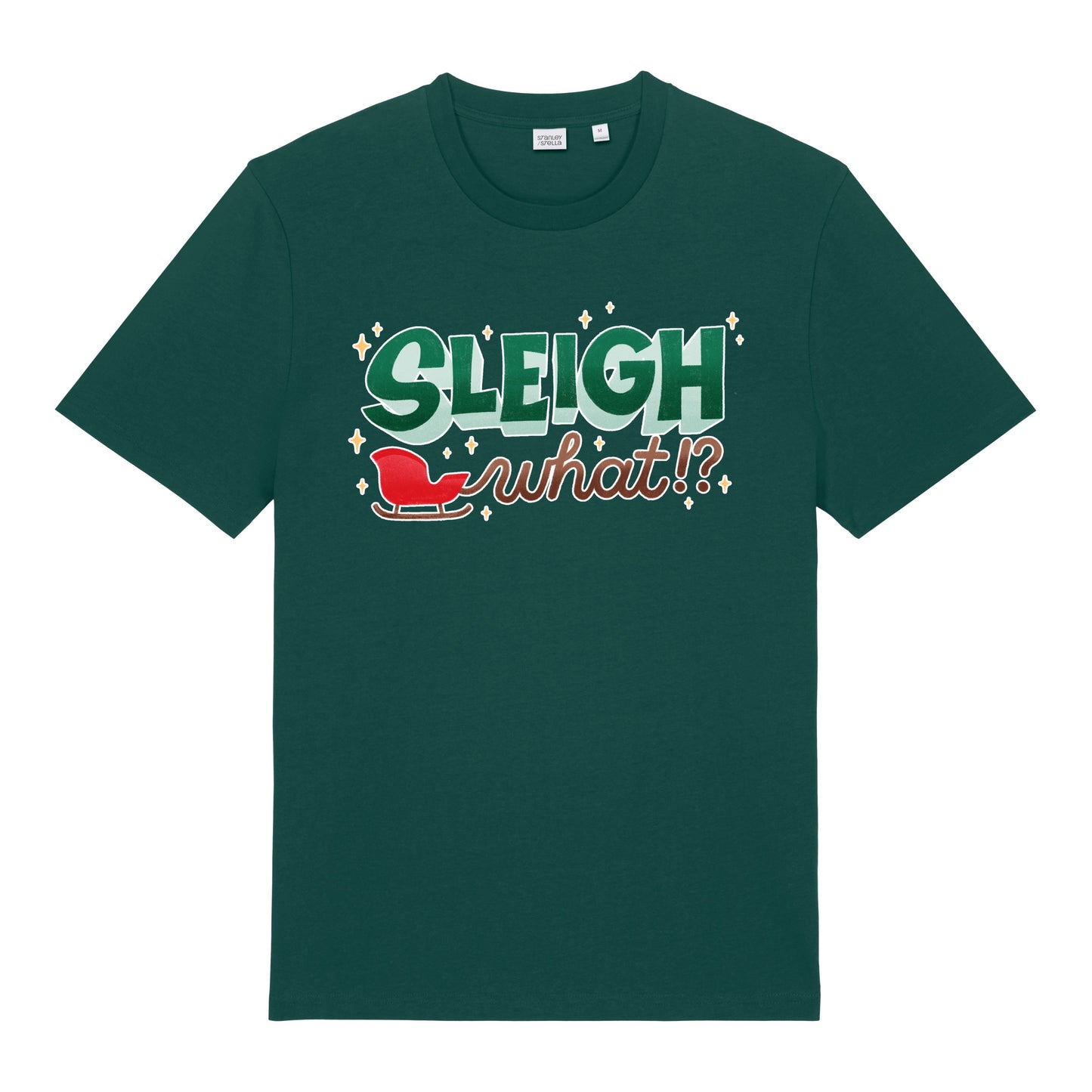 Christmas Unisex Sleigh What? Midweight Tee