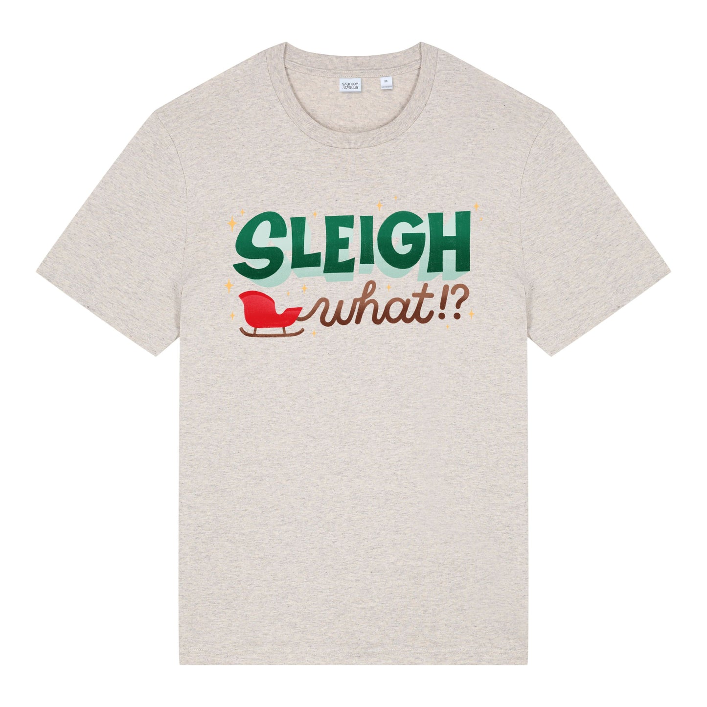 Christmas Unisex Sleigh What? Midweight Tee