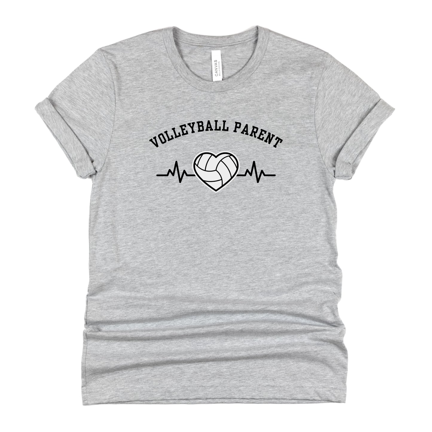 Volleyball Parent Sports Heartbeat Shirt